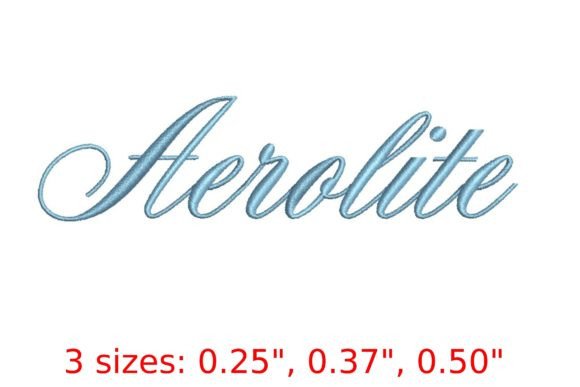 Aerolite Embroidery Font: Strength Meets Style