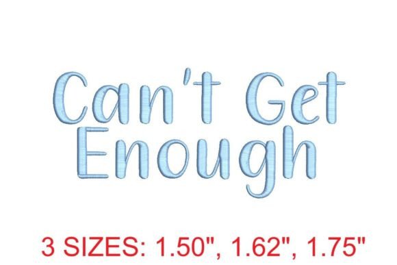 Can't Get Enough Embroidery Font: A Designer's Guide to Stitched Sophistication