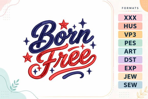 Celebrate Freedom with the Born Free 4th of July Quote Design