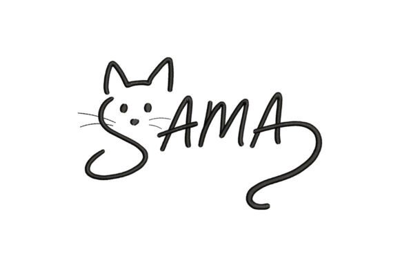 Cute Cat Mama Embroidery Design: A Seamless Blend of Style