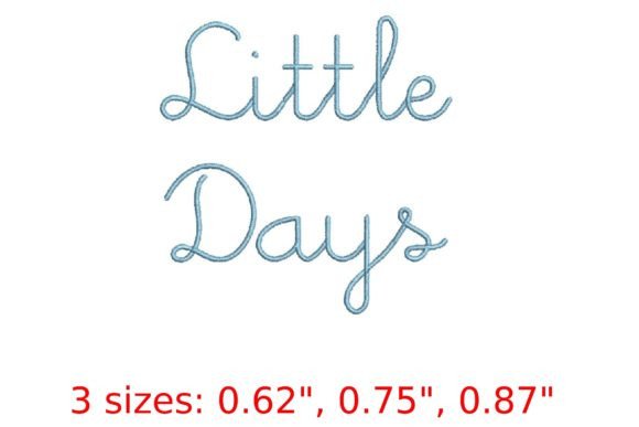 Little Days Embroidery Font: A Whimsical Touch for Modern Crafts