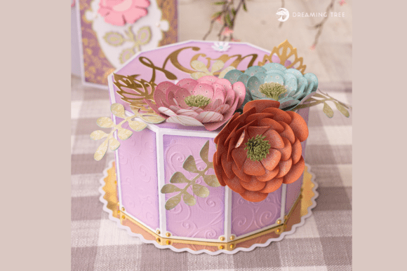 Mother's Day Cake Gift Box SVG: A Handcrafted Keepsake Design