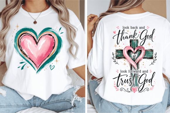 Thank God Trust God Look Forward PNG: A Faith-Based Design Asset