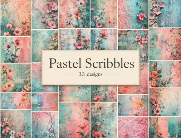 Unlocking Creative Potential with Vintage Floral Grunge Digital Paper