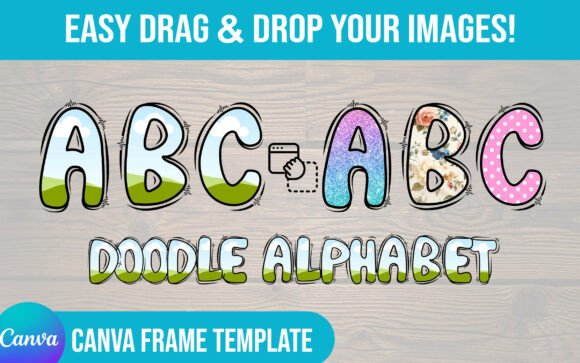 Valentine Canva Frame Doodle Alphabet: A Creative Toolkit