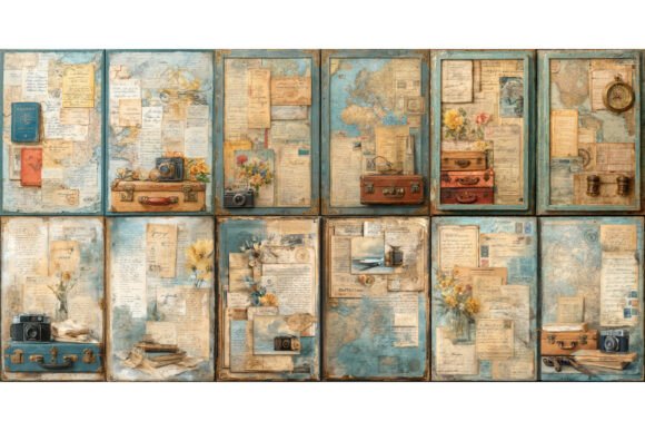 Vintage Travel Junk Journal Kit: Old-World Charm for Modern Projects